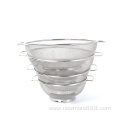 Stainless Steel Colander With Handle Food Strainer Basket